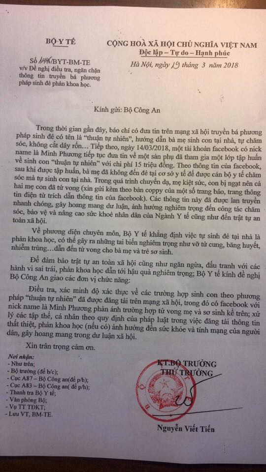 bo y te de nghi cac co quan chuc nang xu ly ngan chan thong tin truyen ba sinh con phan khoa hoc