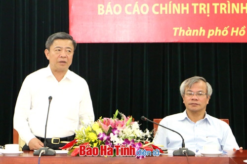Con em Hà Tĩnh tại TP Hồ Chí Minh góp ý Dự thảo Báo cáo chính trị Đại hội Đảng bộ tỉnh