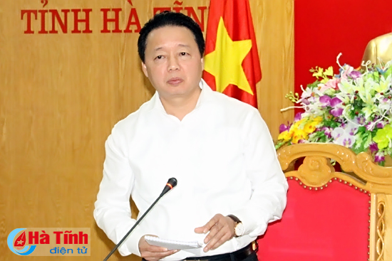 bo truong tran hong ha phai giam sat xa thai cua formosa 24 24h trong qua trinh khac phuc vi pham