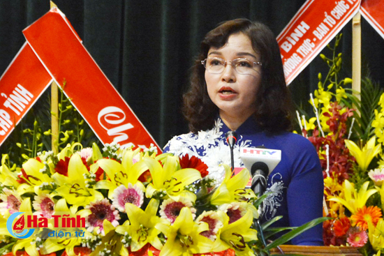 khai mac trong the dai hoi dai bieu phu nu ha tinh lan thu xv