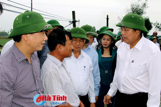 pho thu tuong truong hoa binh kiem tra cong tac boi thuong thiet hai su co moi truong bien