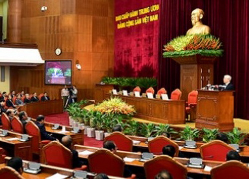 Toàn cảnh phiên bế mạc Hội nghị lần thứ năm Ban Chấp hành Trung ương Đảng khóa XII.