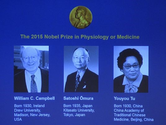 Nobel Y học 2015 dành cho những khám phá về bệnh ký sinh trùng 