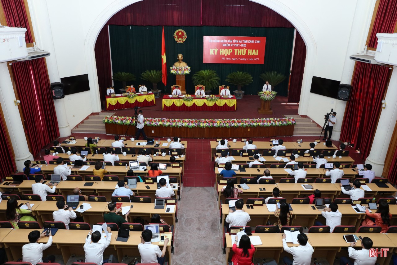 Khai mạc Kỳ họp thứ 2, Hội đồng nhân dân tỉnh Hà Tĩnh khóa XVIII