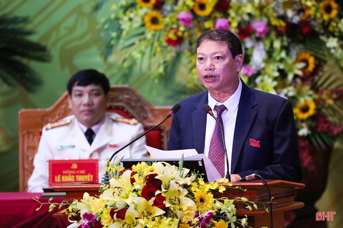 Đồng chí Hoàng Trung Dũng giữ chức Bí thư Tỉnh ủy Hà Tĩnh nhiệm kỳ 2020 - 2025