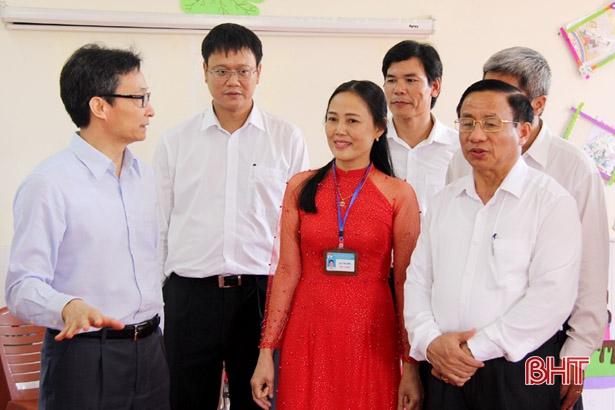 Phó Thủ tướng Chính phủ Vũ Đức Đam thăm, làm việc tại Hà Tĩnh