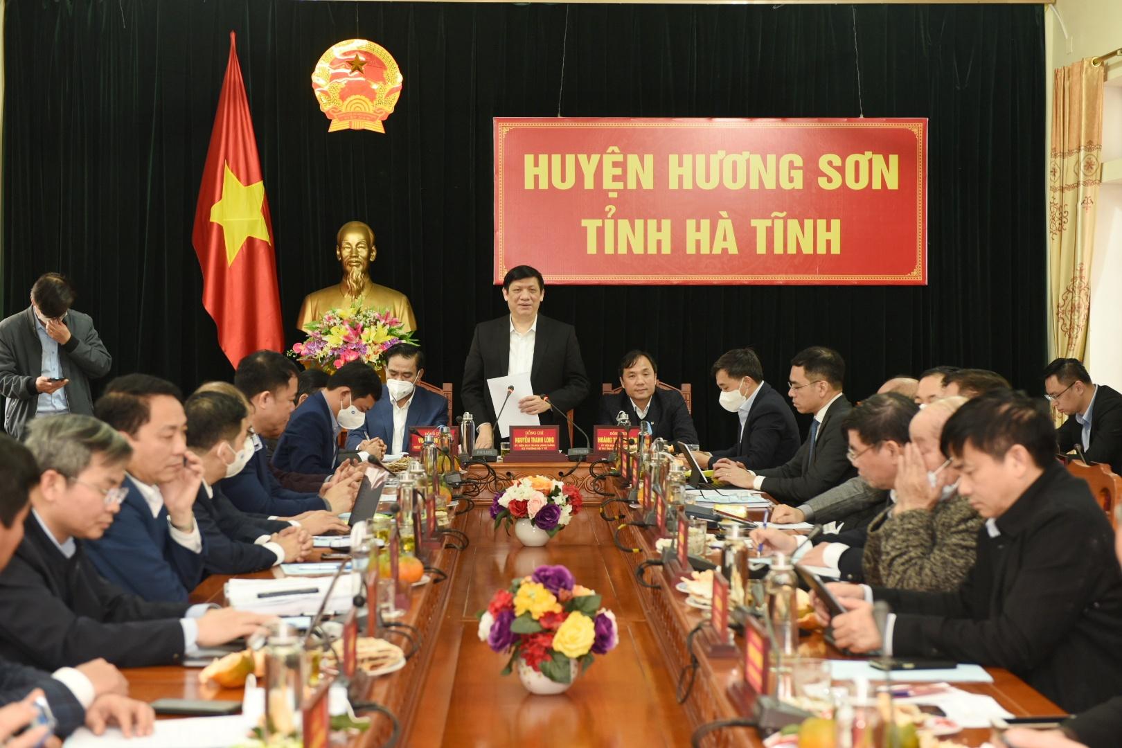 Bộ trưởng Nguyễn Thanh Long: Hà Tĩnh tiếp tục tập trung cao cho công tác phòng, chống dịch COVID-19 - Ảnh 3.