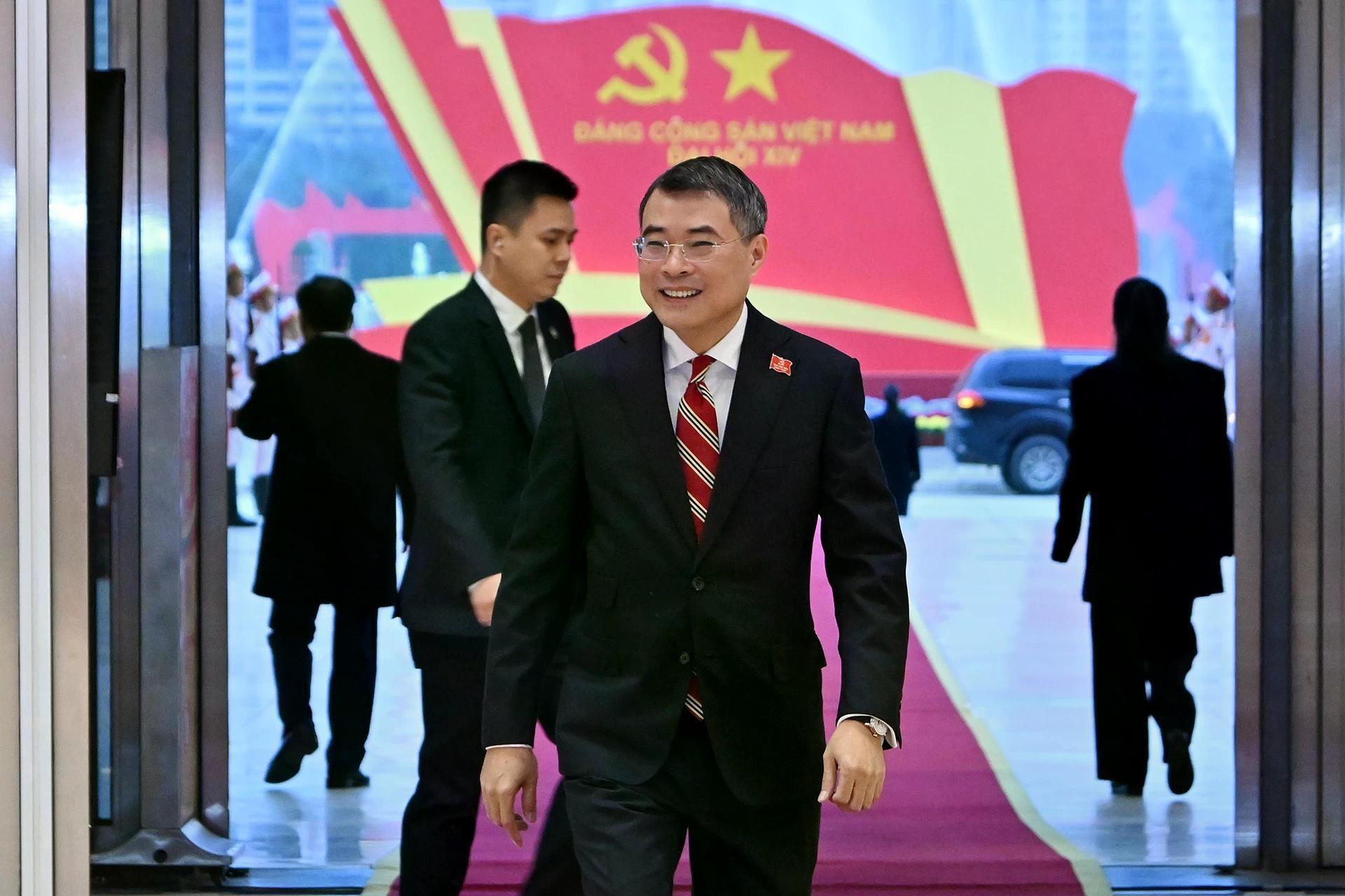 Đồng chí Lê Minh Hưng, Ủy viên Bộ Chính trị, Trưởng ban Tổ chức Trung ương đến dự ngày làm việc thứ tư của đại hội. chi-7603jpg.jpg