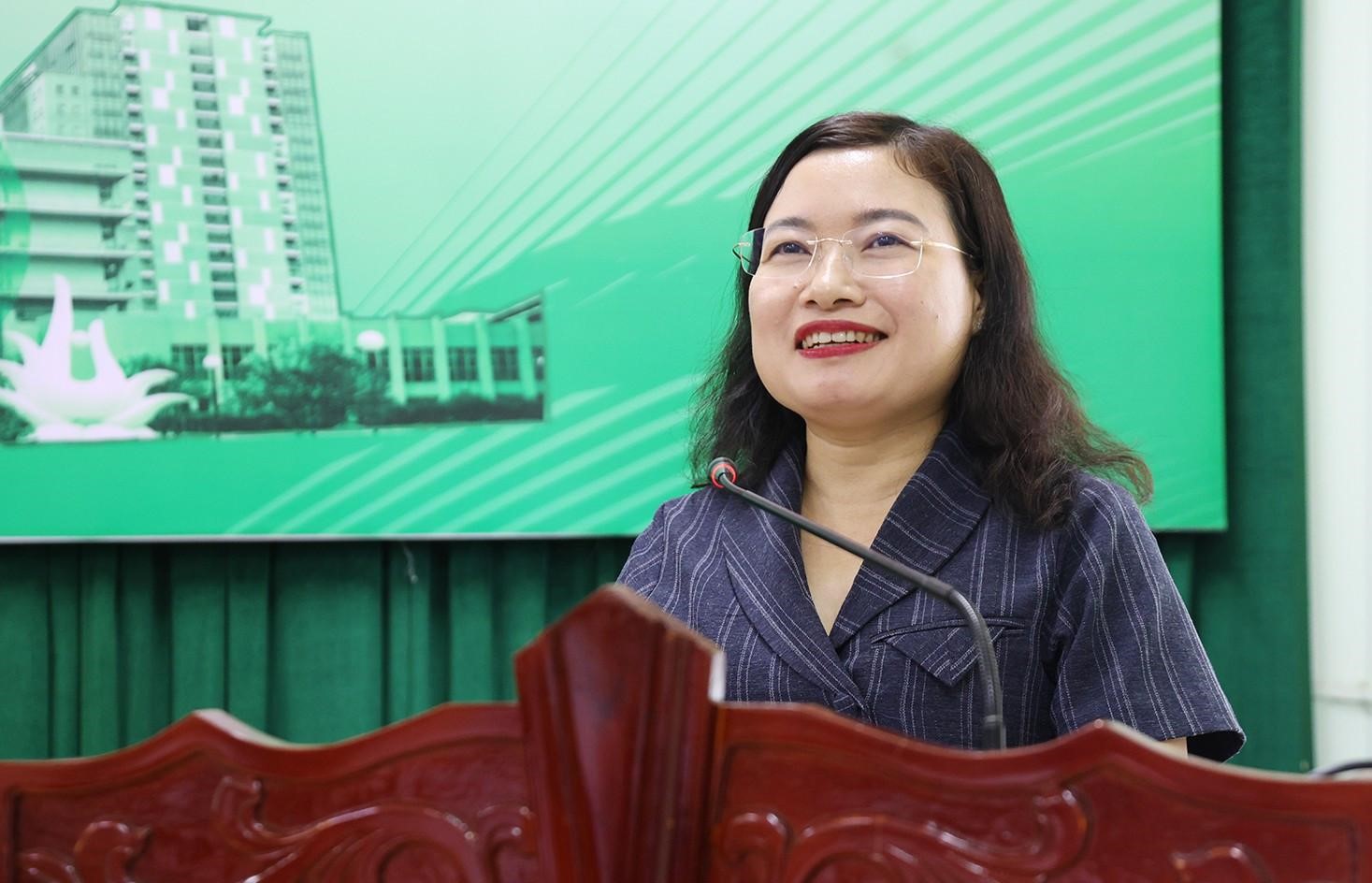 Phó Chủ tịch UBND tỉnh Nguyễn Thị Nguyệt phát biểu tại chương trình. bqbht_br_img-7705a.jpg