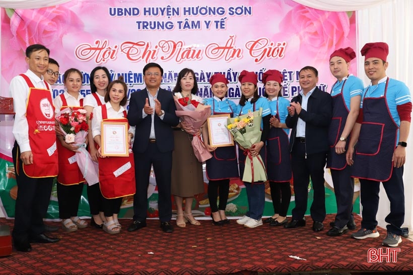 Sôi nổi hội thi nấu ăn của Trung tâm Y tế huyện Hương Sơn