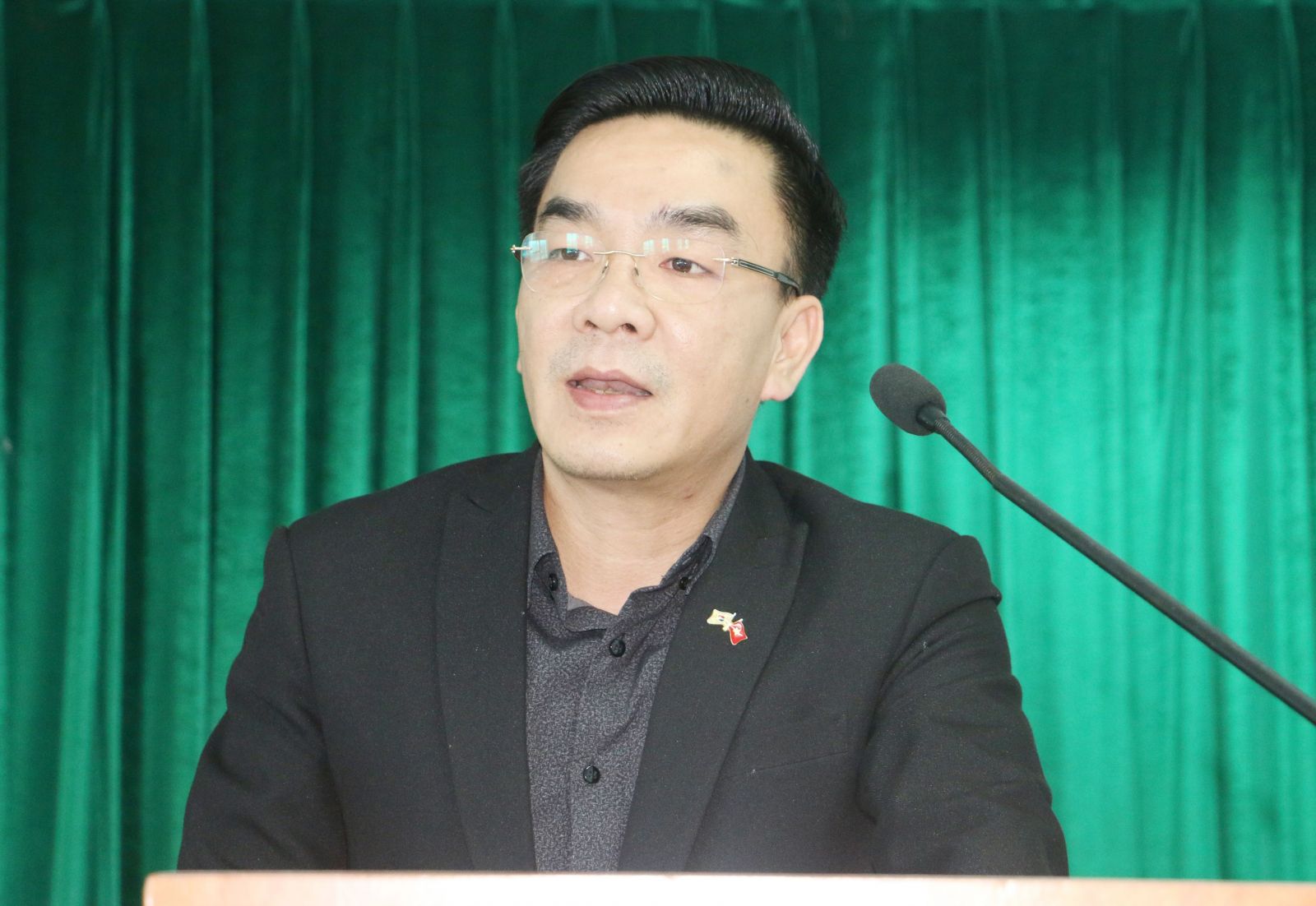 Tiến sỹ Nguyễn Lương Tâm - Giám đốc Trung tâm KSBT Hà Tĩnh phát biểu chỉ đạo tại tập huấn